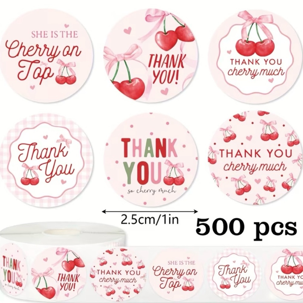The Thank You Berry Much Stickers Bundle (2 rolls, 1000 stickers) - Picture 3 of 4